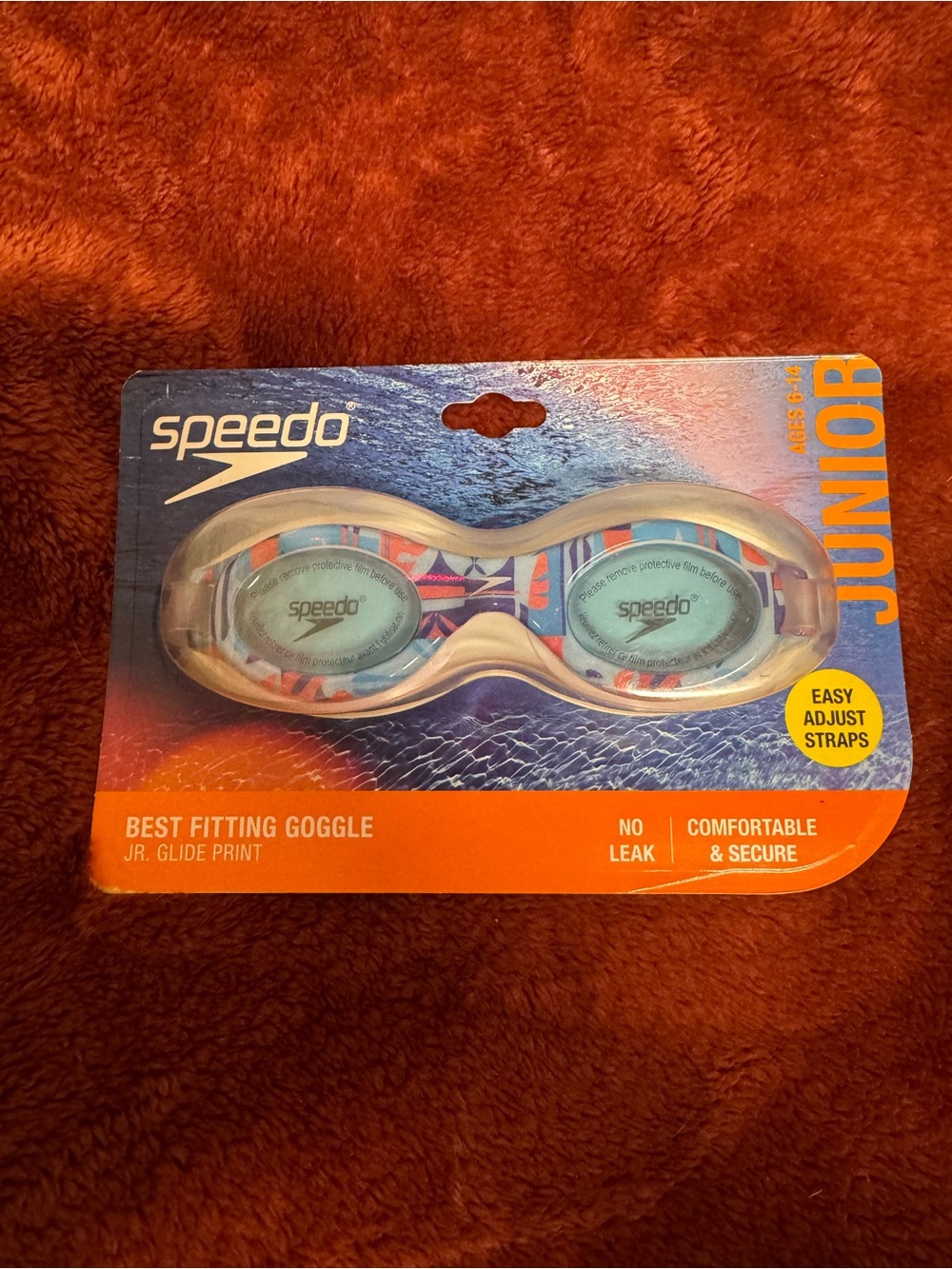 Speedo Junior Swim Goggles - Light Blue, Pink, White